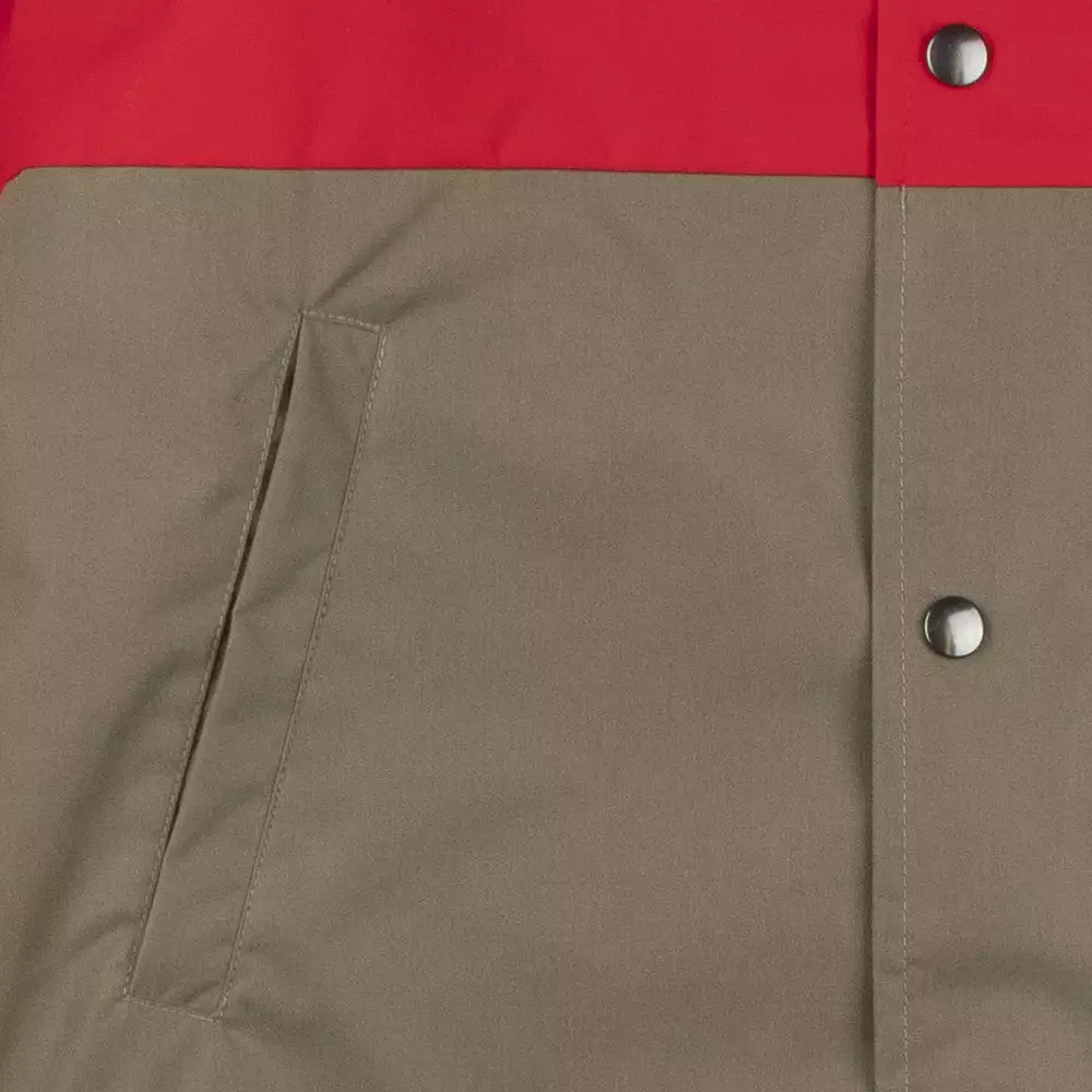 ABORRE COLORBLOCK COACH JACKET Red / Khaki 6 ABORRE COLORBLOCK COACH JACKET Red / Khaki - Image 4