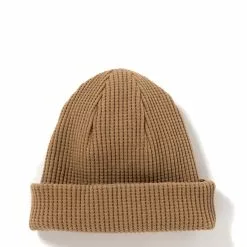 WAFFLE KNIT CAP Amber Beige