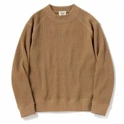 WAFFLE MID-NECK Amber Beige