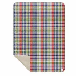 FLANNEL SHERPA BLANKET Sequoia Plaid