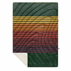 SHERPA PRINTED PUFFY BLANKET Forest Rays