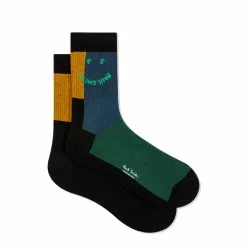 BLOCK COLOUR HAPPY SOCKS Black