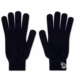 ZEBRA LOGO GLOVES Navy