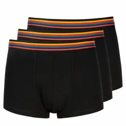 ARTIST STRIPE BOXER BRIEFS 3 PACK Black