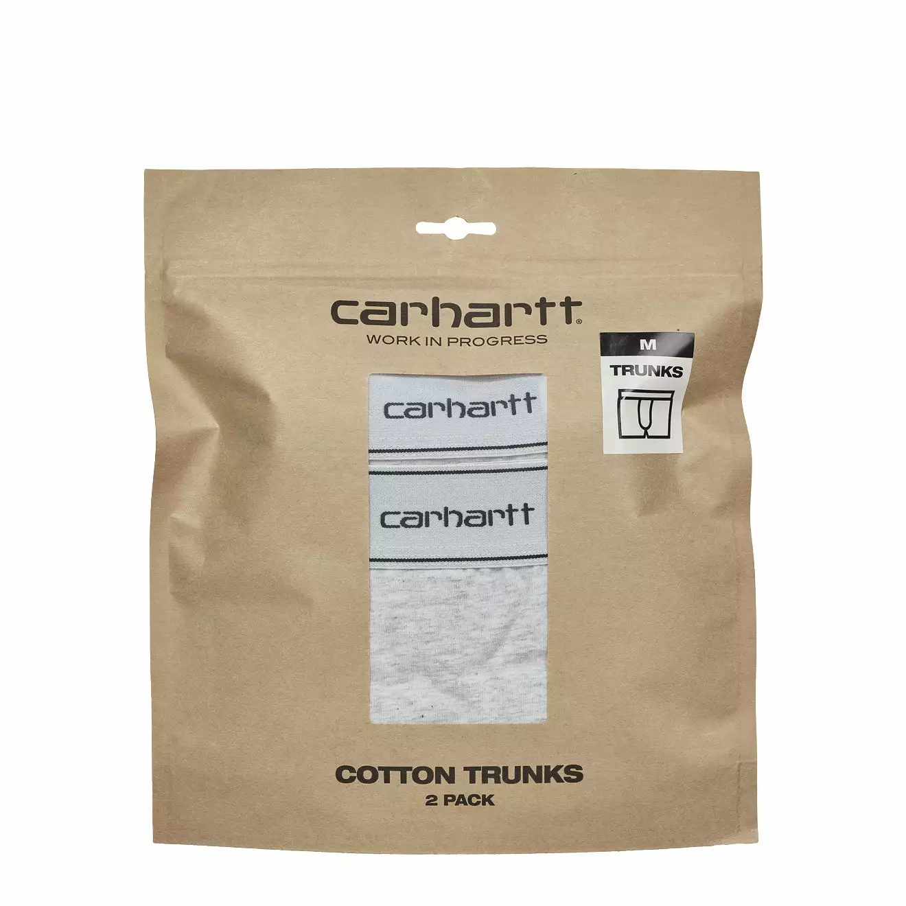 COTTON TRUNKS 2 PACK Ash Heather / Ash Heather 4 COTTON TRUNKS 2 PACK Ash Heather / Ash Heather - Image 2