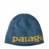 BEANIE HAT Logo Belwe Knit: Wavy Blue