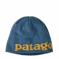 BEANIE HAT Logo Belwe Knit: Wavy Blue
