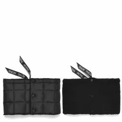 REVERSIBLE DOWN NECK WARMER Black / Black