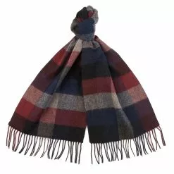 LARGS SCARF Navy / Cordovan