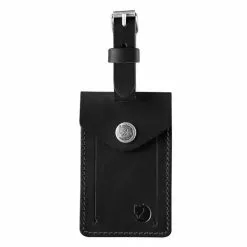 LEATHER LUGGAGE TAG Black