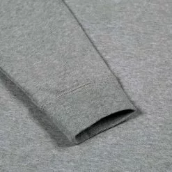LOOPBACK SWEATSHIRT Grey Melange -clothing Sales MENS COTTON LOOPBACK SWEATSHIRT IN GREY MELANGE 2 1800x1800