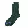 ROTOTO CHUNKY RIBBED CREW SOCKS Dark Green / Purple -clothing Sales Rototo Chunky Ribbed Crew Socks Dark Green Purple 1800x1800