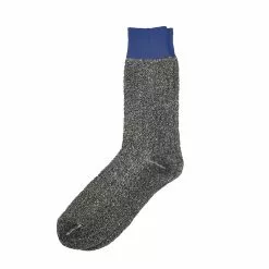 ROTOTO DOUBLE FACE CREW SOCKS Blue / Gray