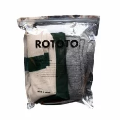 ROTOTO ROTOTO SPECIAL TRIO SOCKS Green
