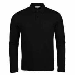 LONG SLEEVE RIVIERA POLO Black